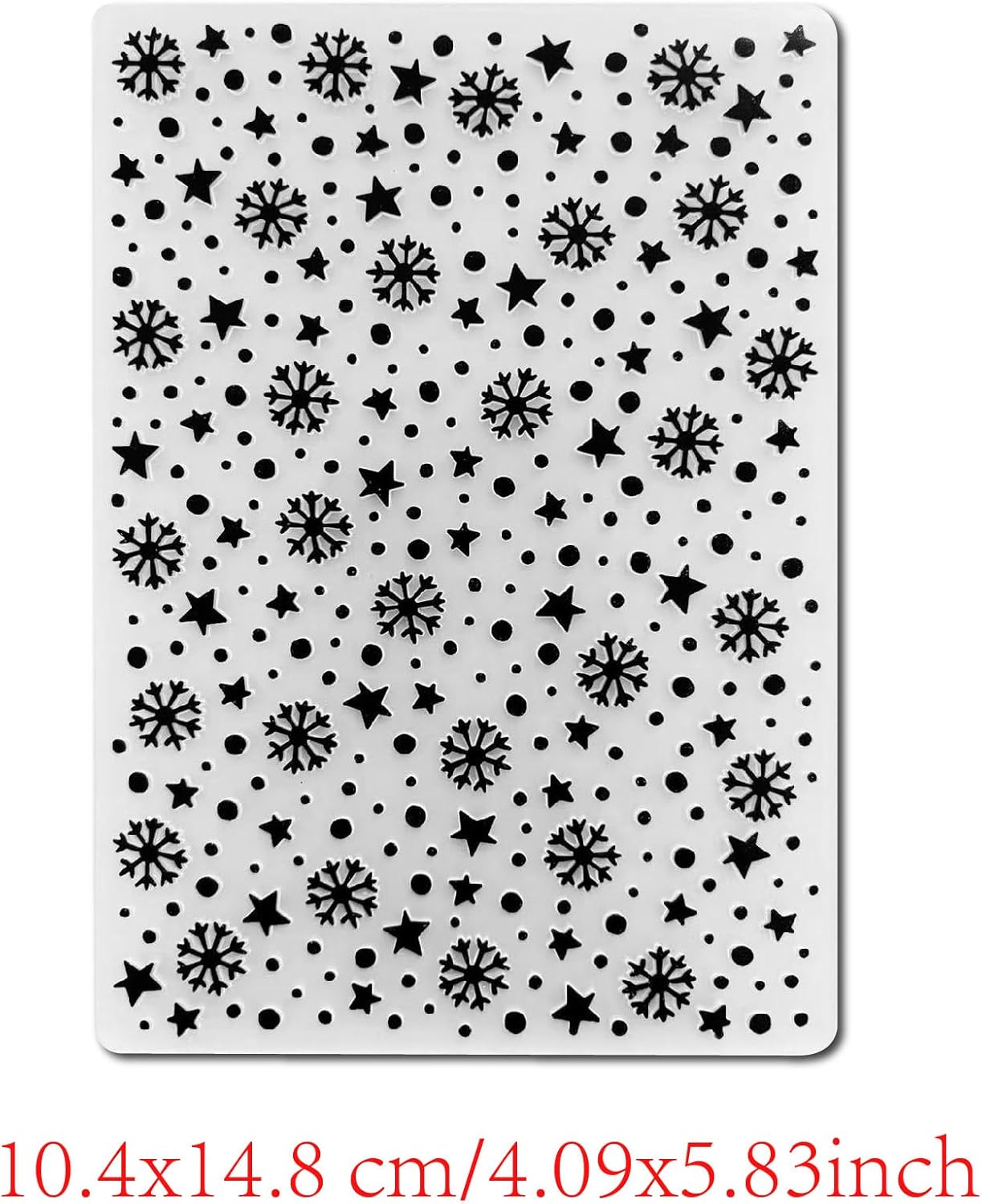 Arbuya Christmas Plastic Embossing Folders for Card Making Snowflakes Background Texture Embossing Folder Template for Scrapbooking Paper Crafting Home Decoration
