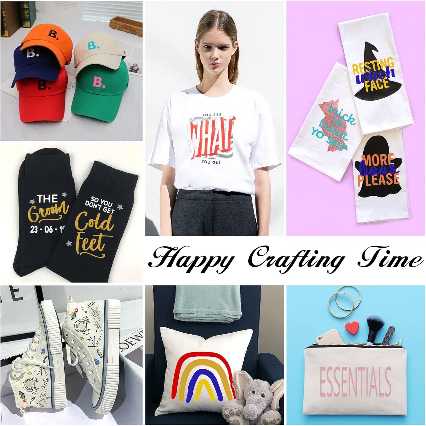 HTVRONT HTV Vinyl Rolls Heat Transfer Vinyl - 12" x 5ft Orange HTV Vinyl for Shirts, Iron on Vinyl for All Cutter Machine - Easy to Cut & Weed for Heat Vinyl Design (Orange)