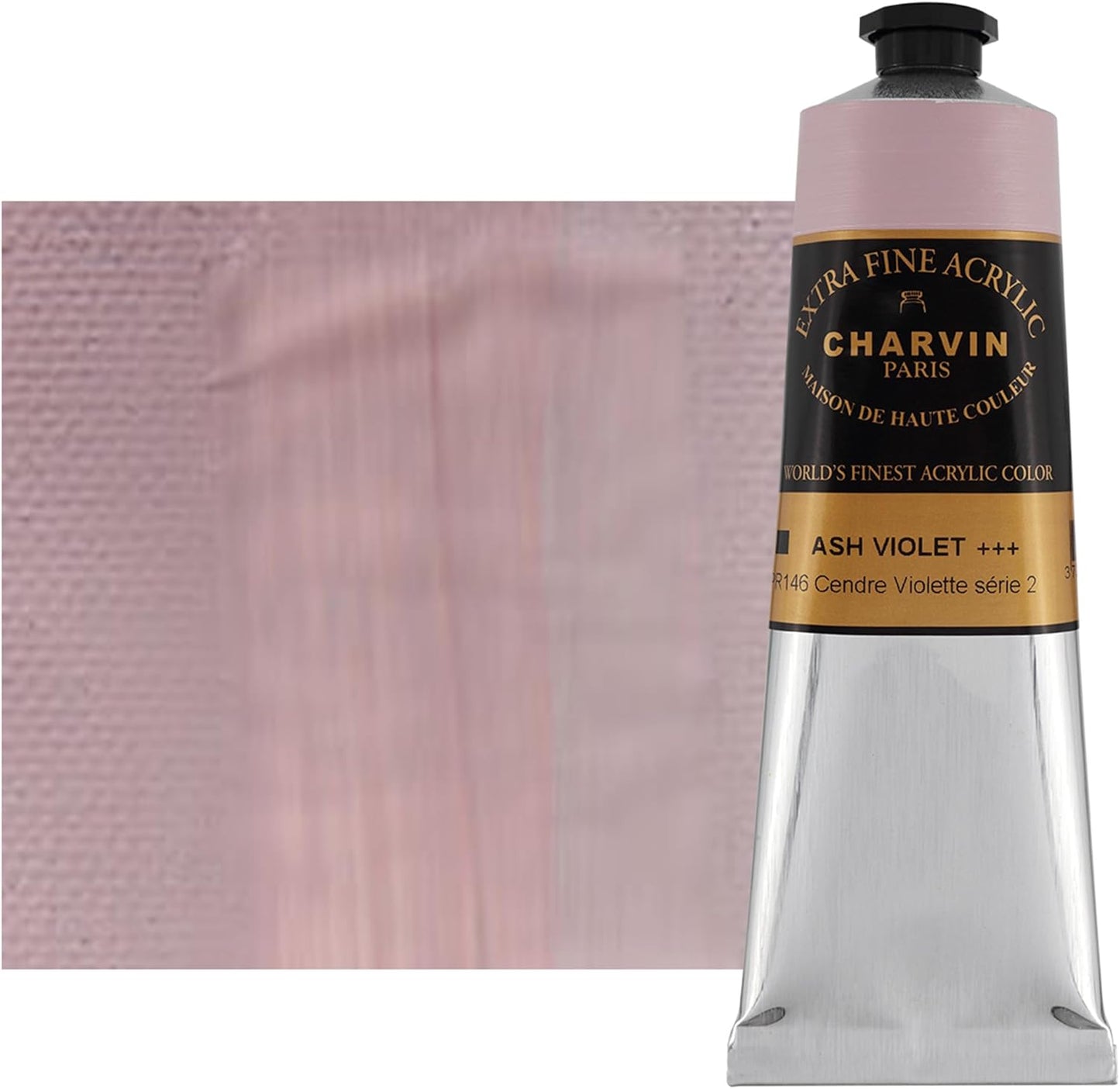 Charvin Extra Fine Professional Acrylic Paint - Ash Violet, 150ml Tube, Triple-Milled, Lightfast Pigments, Open Stock Artist Acrylic Paints in Nature-Inspired Hues