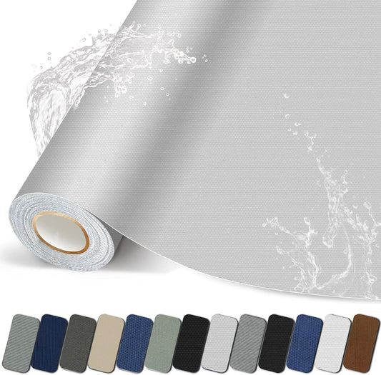 Canvas Repair Patch, Strong Sticky Fabric Repair Tape, Self-Adhesive Fabric Patch for Sofas, Tote Bags, Clothing, Car Seats, Furniture (White, 3.5X79 Inch)