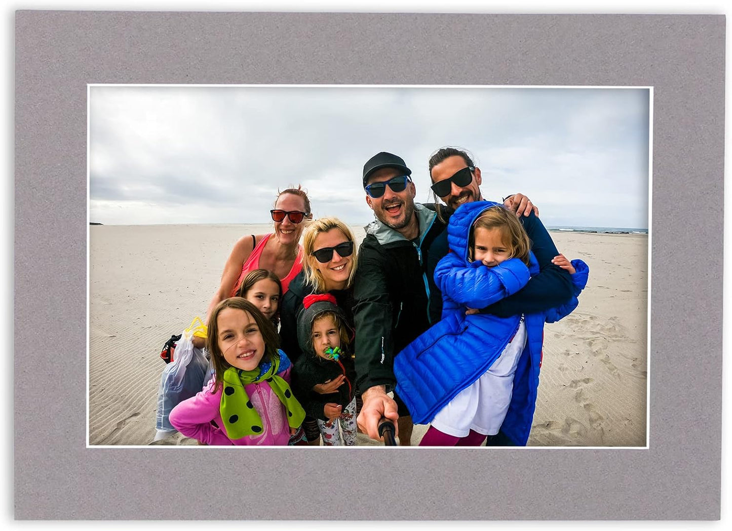 11x14 Mat for 8.5x11 Photo - Precut Charcoal Picture Matboard for Frames Measuring 11 x 14 Inches - Bevel Cut Matte to Display Art Measuring 8.5 x 11 Inches - Acid Free Pack of 25 MATS