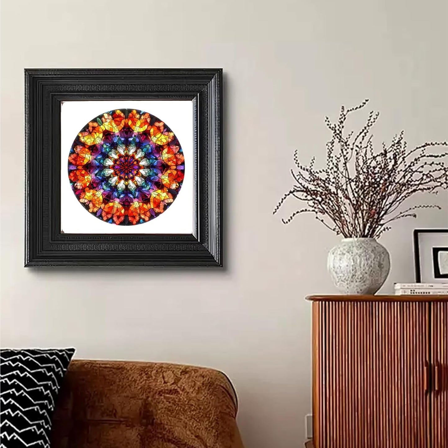 Puzzles for Adults Crystal Mandela Wooden Puzzles, 200 Pieces Unique Shaped Liberty Jigsaw Puzzles, Creative Toys for Adults and Kids, Fun Challenge Family Game 11.2'' x 11.2''