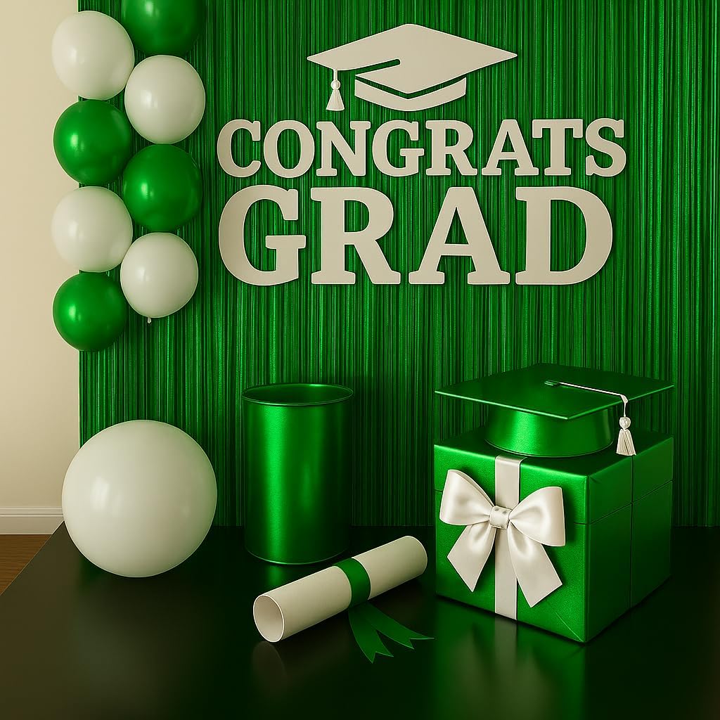 Anderson's Green Shiny Metallic PVC Roll: 47" x 100' Flame-Resistant Event Decor for Weddings, Parties, Photo Booths, Gift Wrap, Table Covers, Backdrops, Crafts & Holiday Decorations