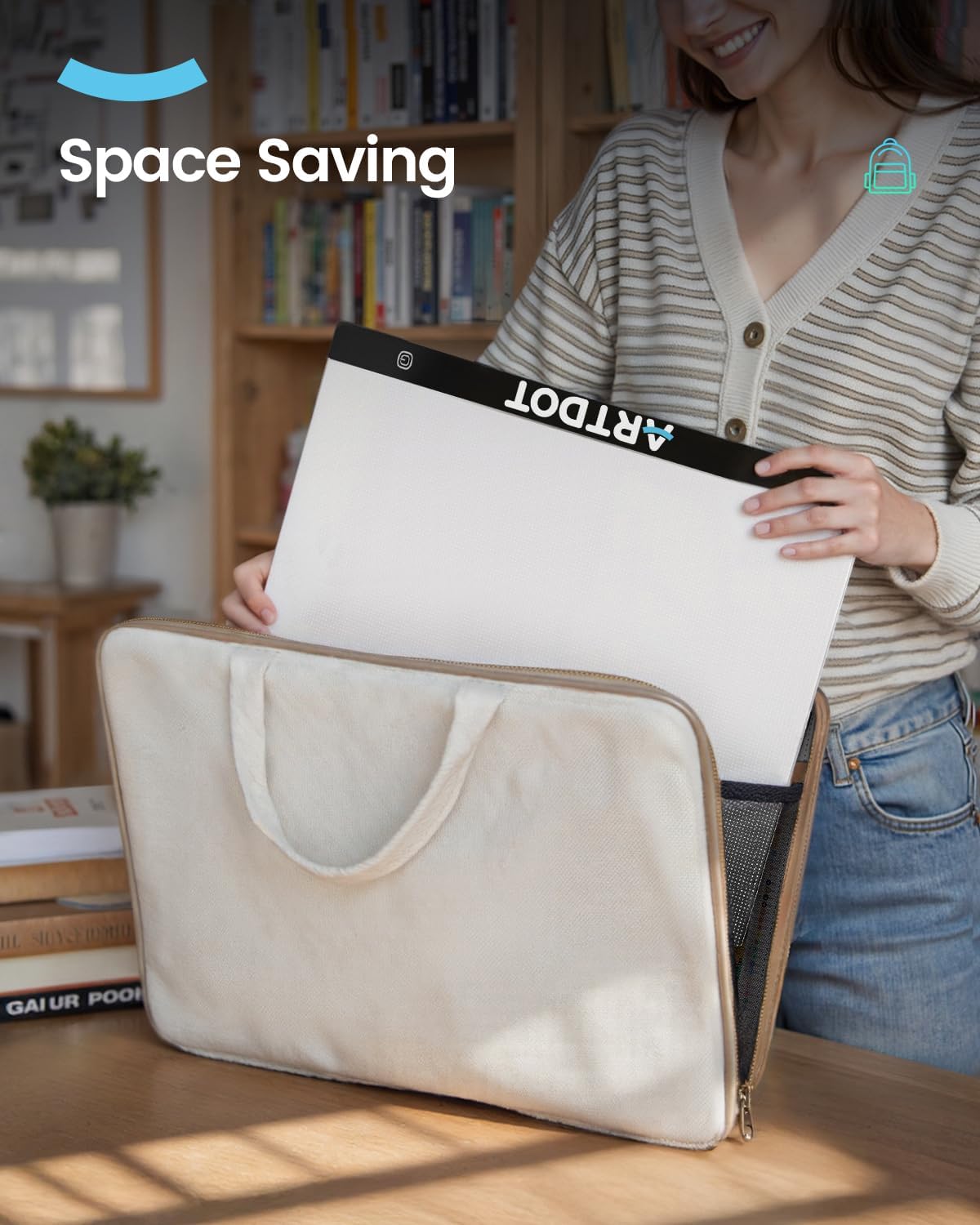 ARTDOT A3 LED Light Pad for Diamond Art Kits for Adults, USB Powered Light Board Kit, Adjustable Brightness with Diamond Painting Tools Detachable Stand and Clips