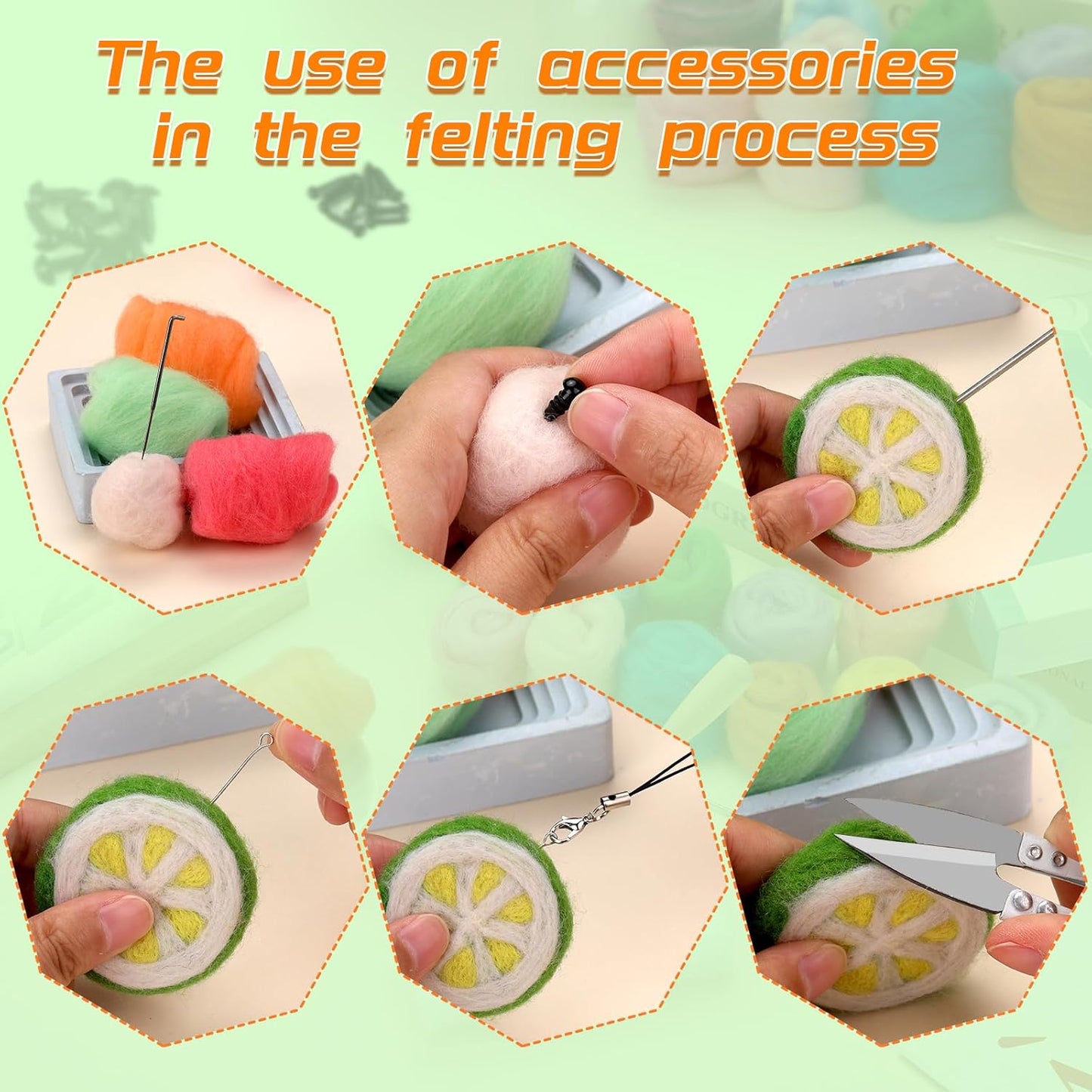 IMZAY Needle Felting Kit, 149 Pieces Needle Felting Tools for Beginner, 72 Colors Wool Roving Set, Felting Kit with Wool Felt Tools and Foam Mat, Felting Kits for Beginners Adult