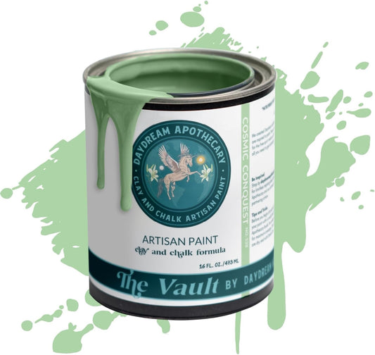 Daydream Apothecary Premium Chalk Style Paint for Furniture, Home Décor, Wood, DIY Interior Projects, Quick Dry, No Prep or Prime Needed, Matte Pastel-Mint Green - 16oz