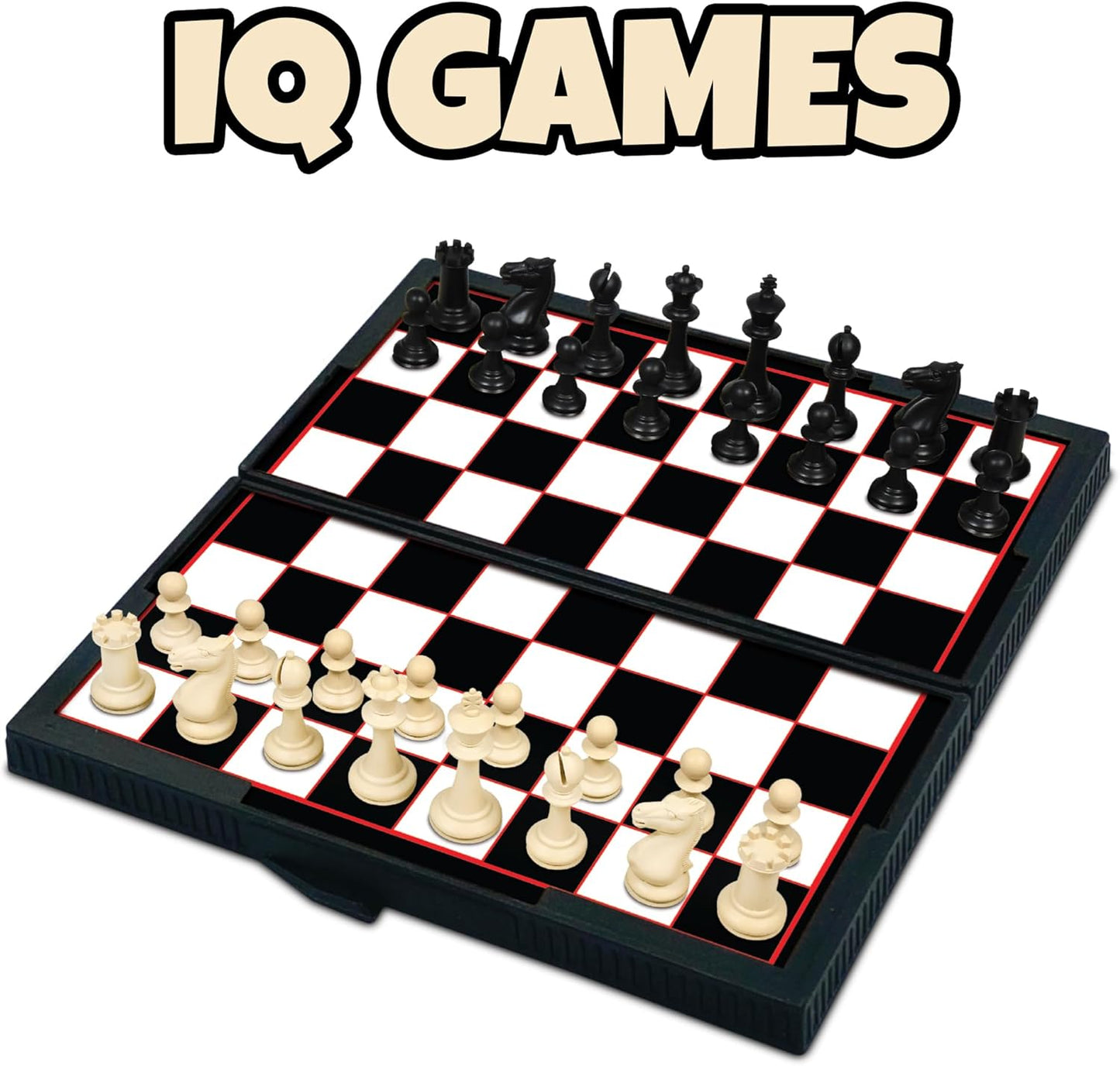 Gamie Magnetic Board Travel Games for Kids, Set Includes 12 Retro Fun Games - 5" Compact Design - Individually Boxed - Teaches Strategy & Focus, Great for Road Trip/Travel/Camping, Gift for Ages 6+