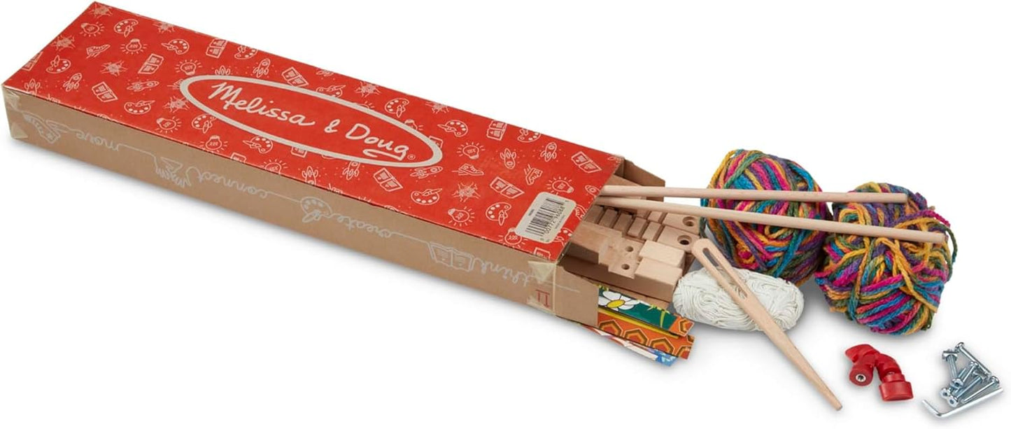 Melissa & Doug Wooden Multi-Craft Weaving Loom: Extra-Large Frame (22.75 x 16.5 inches)