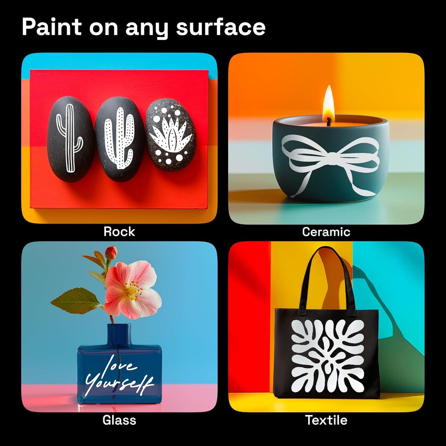 ARTISTRO 2 White Dual-Tip Acrylic Paint Pens - Multisurface Markers for Glass, Rock, Fabric, Wood, Plastic & More - 5mm Dot + 1mm Fine Tips