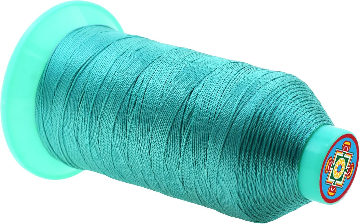 Mandala Crafts Bonded Nylon Thread Turquoise Heavy Duty Sewing Threads - 800 YDs Size 277 840D T270 Tex 270 Thread for Leather Jeans Weaving Outdoor Marine Upholstery Threads