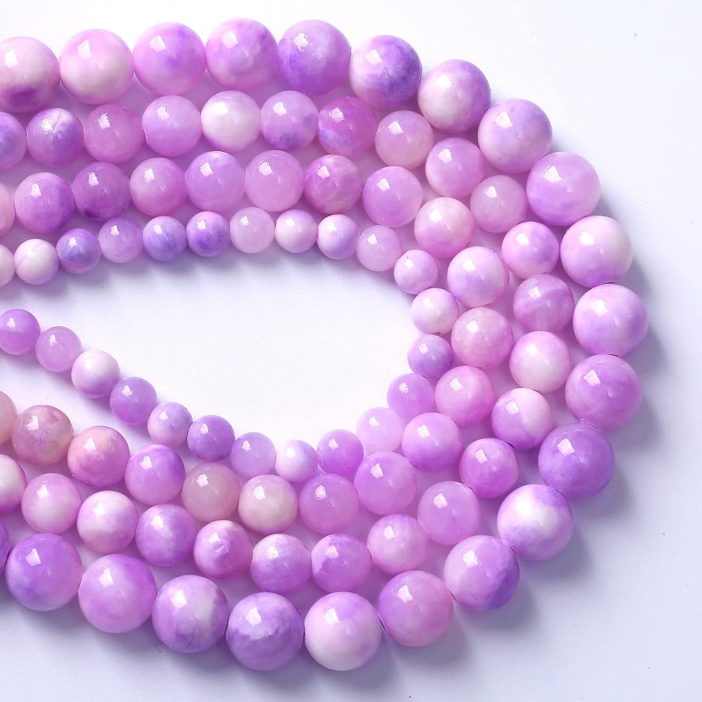 36pcs 10mm Natural Pink Starry Galaxy Persian Jade Gemstone Beads Round Loose Spacer Beads for Jewelry Making DIY Bracelets Necklaces 15" (Pink Starry Persian Jade, 10mm)