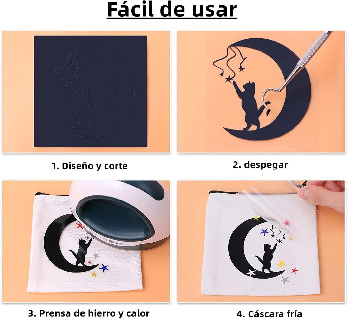 HTVRONT HTV Vinyl Rolls - 12" x 5ft Gold HTV for Shirts & All Cutter Machines - Easy to Cut & Weed