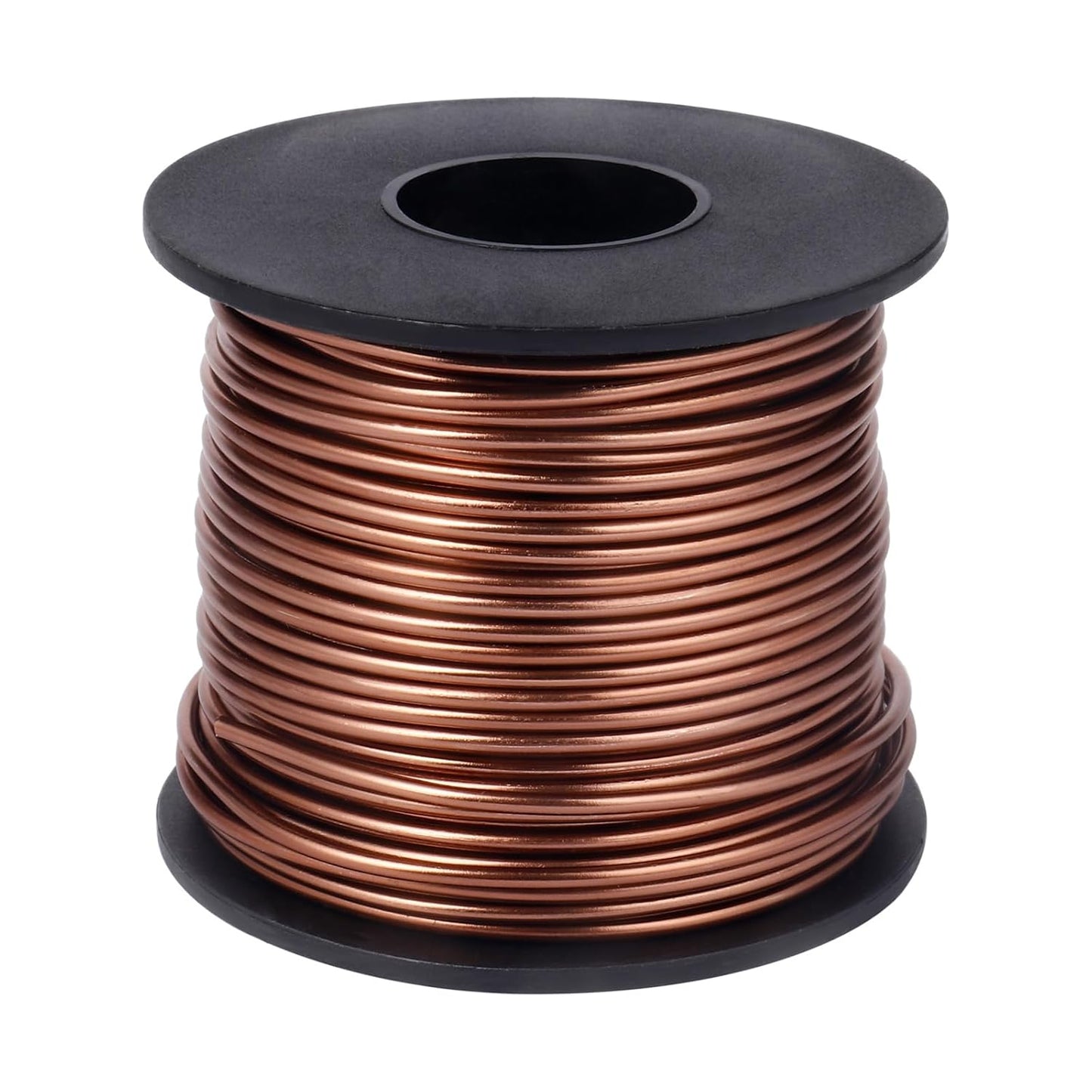 Aluminum Craft Wire, 95 Feet 2.0mm/ 14 Gauge Brown Bendable Soft Metal Aluminum Wire Roll Bulk for DIY Crafts Sculpting Jewelry Making