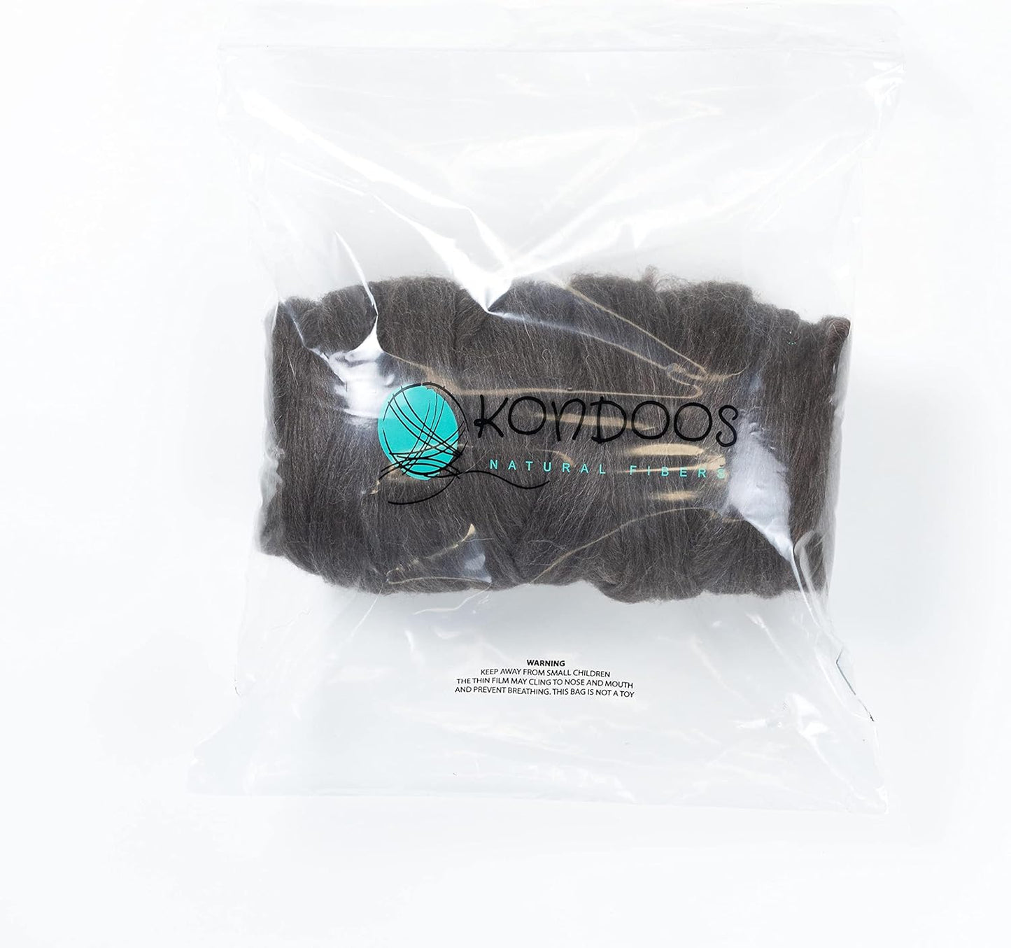 Natural Wool Bulk roving, 1 lb. Best Wool for Spinning, arm Knitting, Felting, Chunky Blankets and Tapestry. Natural Colors, un-Dyed. (Mocha, 1 lb)