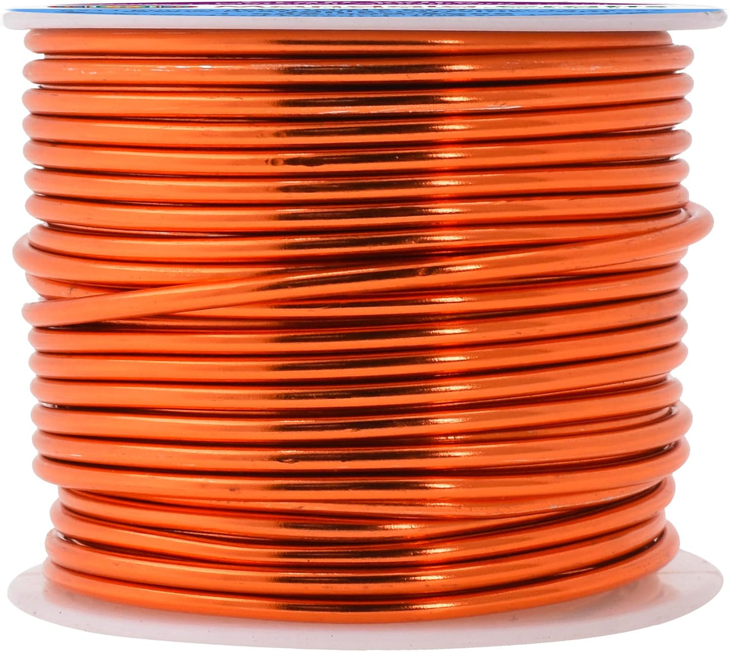 Mandala Crafts 12 Gauge Anodized Aluminum Craft Wire for Jewelry Making - 60 FT Colored Flexible Burnt Orange Wire - Bendable for Bonsai Armature Crafting Sculpting
