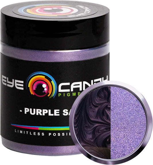 Eye Candy Pigments Premium Purple Mica Powder - Purple Sage (25gr) - for Epoxy, Resin, Soap, Paint, Woodworking, Acrylic Pouring, Bath Bombs, Fishing Lures - DIY Arts and Crafts Additive
