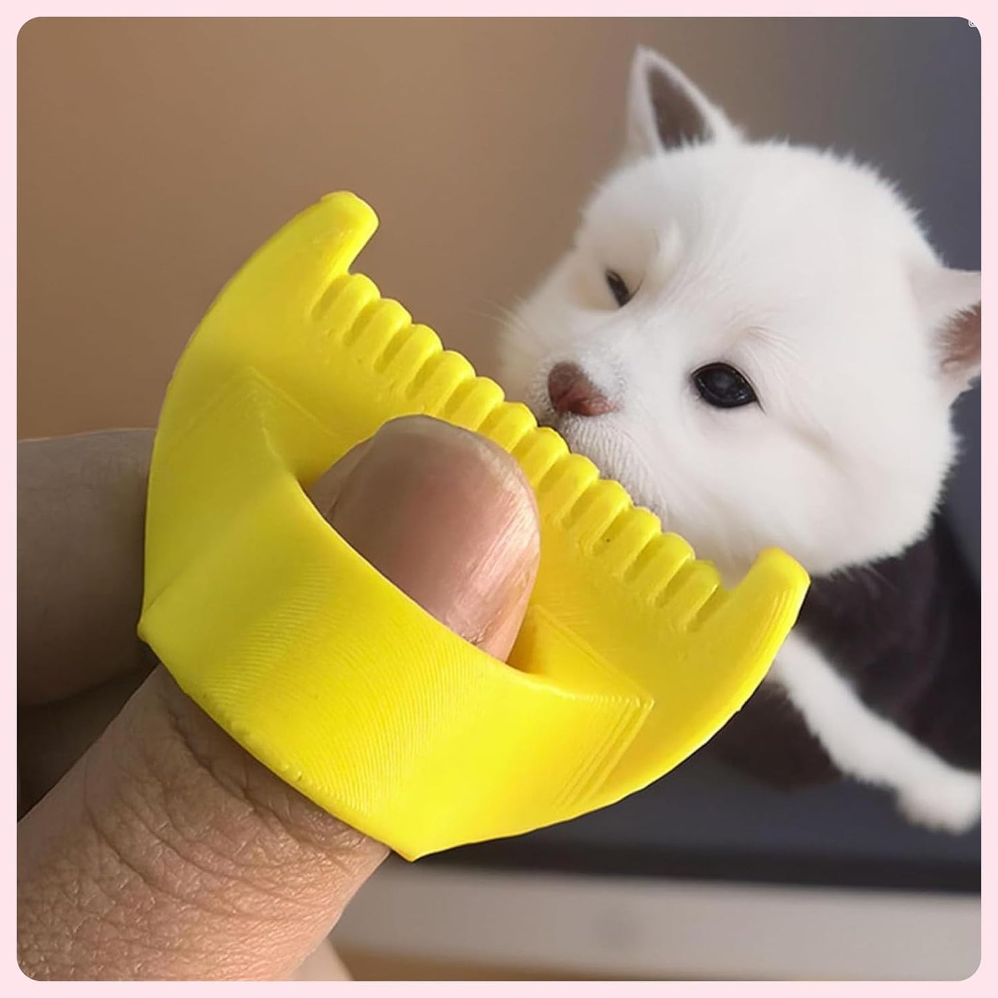 4mm Seam Guide for Hand Sewing Edge Lockranding Tool, Sewing Needle Gauge Measuring Tool, Mini Finger Ruler Kit Ideal for Leather/Fabric/Craft Sew, Pink 2 Pcs