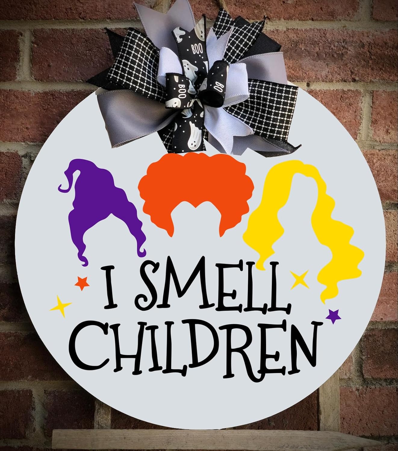 Halloween Stencils for Painting 12inch Large Reusable Halloween Stencil for Door Hanger Round Skeleton Ghost Boo Templates for Wood Walls Windows Door Mat Fabric