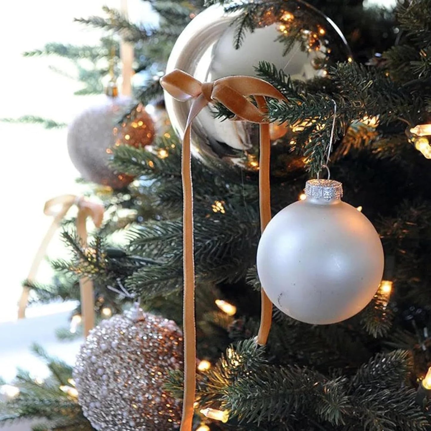 15 Yards Velvet Ribbon 3/8 Inch Single Face Brown Velvet Ribbon Spool Prefect for Holiday Wedding, Ribbons for Gift Wrapping, Christmas Tree Ornaments Wreath Hair Bows, Ribbons for Crafts