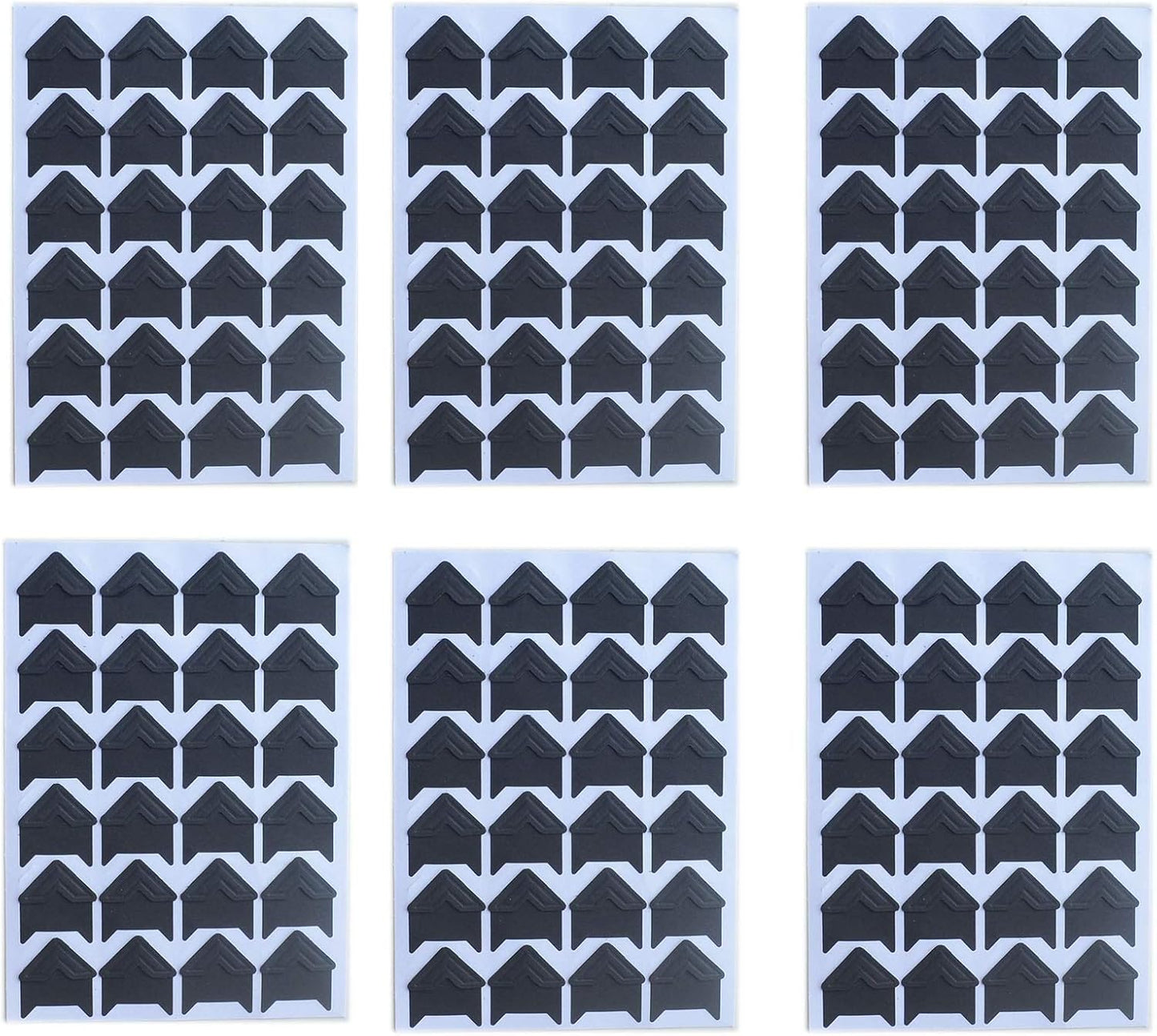 10 Sheet (240-pack) Photo Corners Self Adhesive PVC Paper Photo Foto Corner Stickers for Scrapbooking Personal Journal (Style2-10sheet Black)