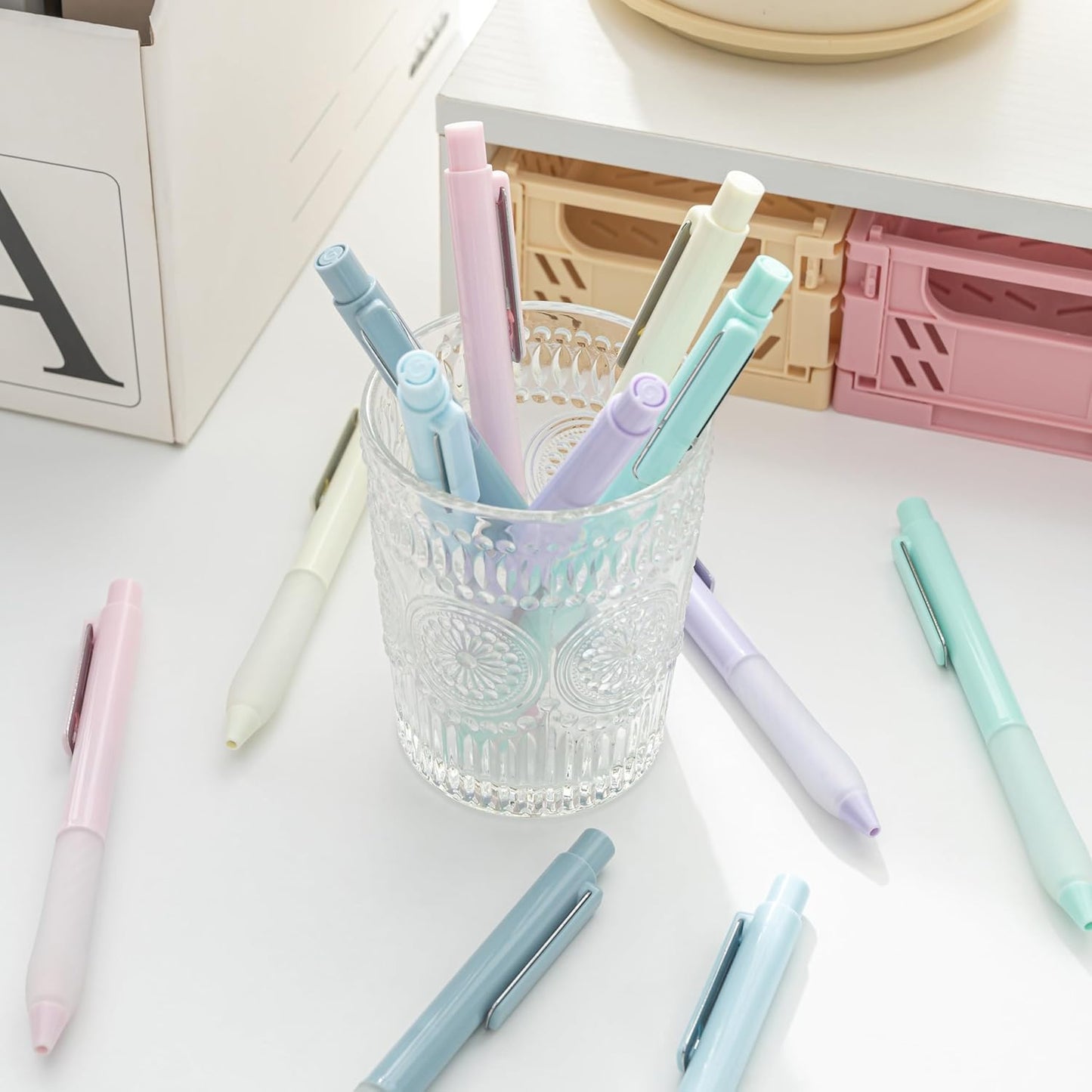 Gel Pens Black Ink Fine Point 0.5mm Retractable Cute Pen for Smooth Writing School Office Supplies (Silver 12-count)