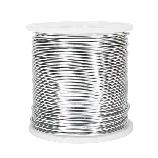Tenn Well 15 Gauge Aluminum Wire, 164 Feet 1.5mm Bendable Metal Craft Wire for Jewelry Making, Beading, Armature, Sculpting, Bonsai Training, Crafting
