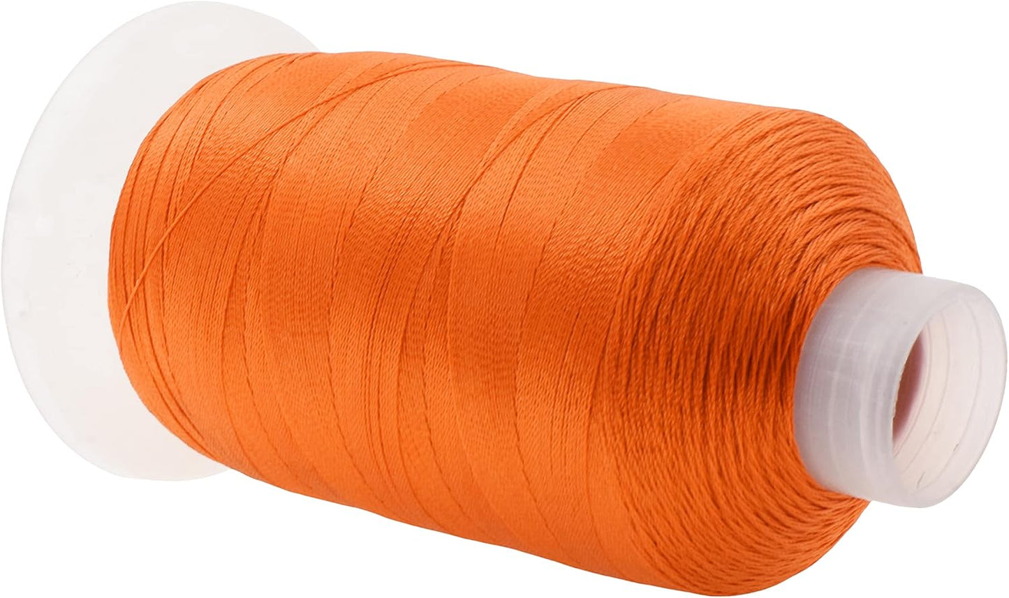 Mandala Crafts Maroon Purple Orange Hot Pink Heavy Duty Thread - 6000 Yds Tex 90 Thread - Bonded Polyester Thread Outdoor Marine Upholstery Threads