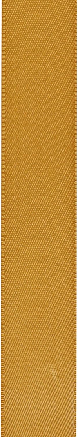 LIUYAXI Old Gold Satin Ribbon, Double Faced 1/2" X Continuous 25 Yards Ribbons Perfect for Gift Wrapping Bows Bouquet Wedding Craft and More