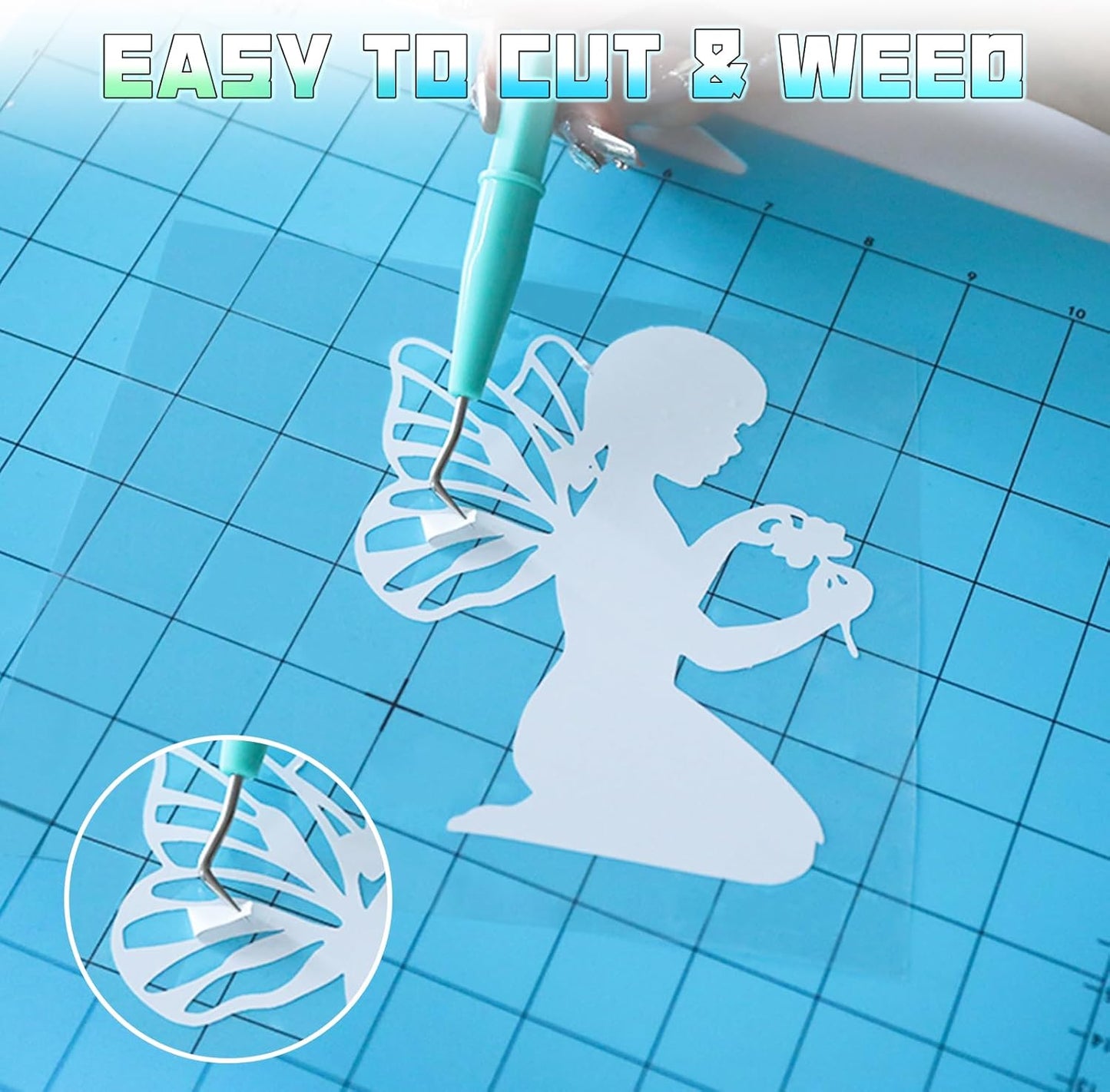 HTVRONT Glow in The Dark HTV Vinyl - 12" x 8ft Heat Transfer Vinyl for Shirts, Glow in The Dark HTV Luminous Iron on Vinyl - Easy to Cut & Weed (Yellow-Green)