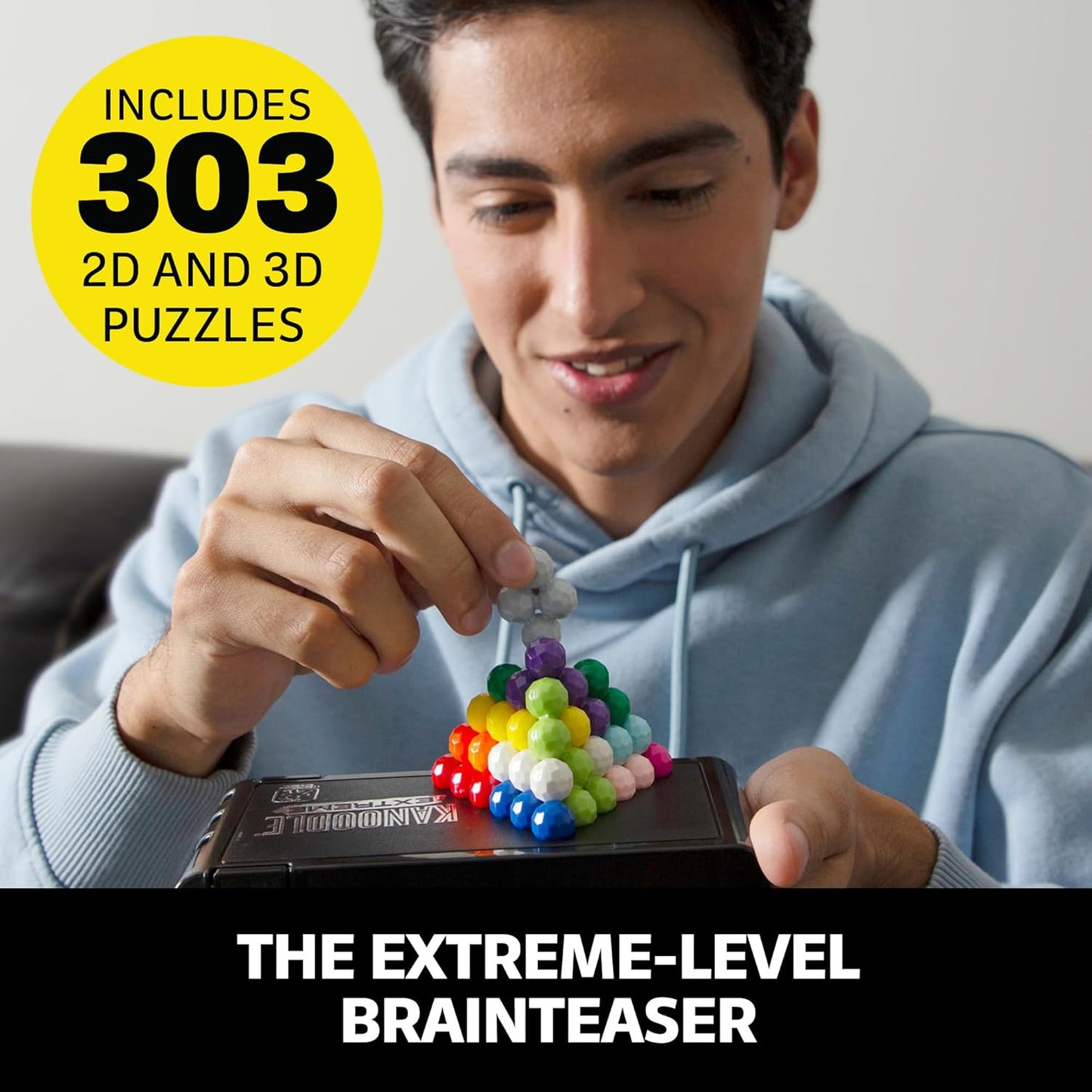 Educational Insights Kanoodle Extreme Puzzle Game, Brain Teaser Puzzle Challenge Game, Easter Basket Stuffers for Kids, Gift for Ages 8+