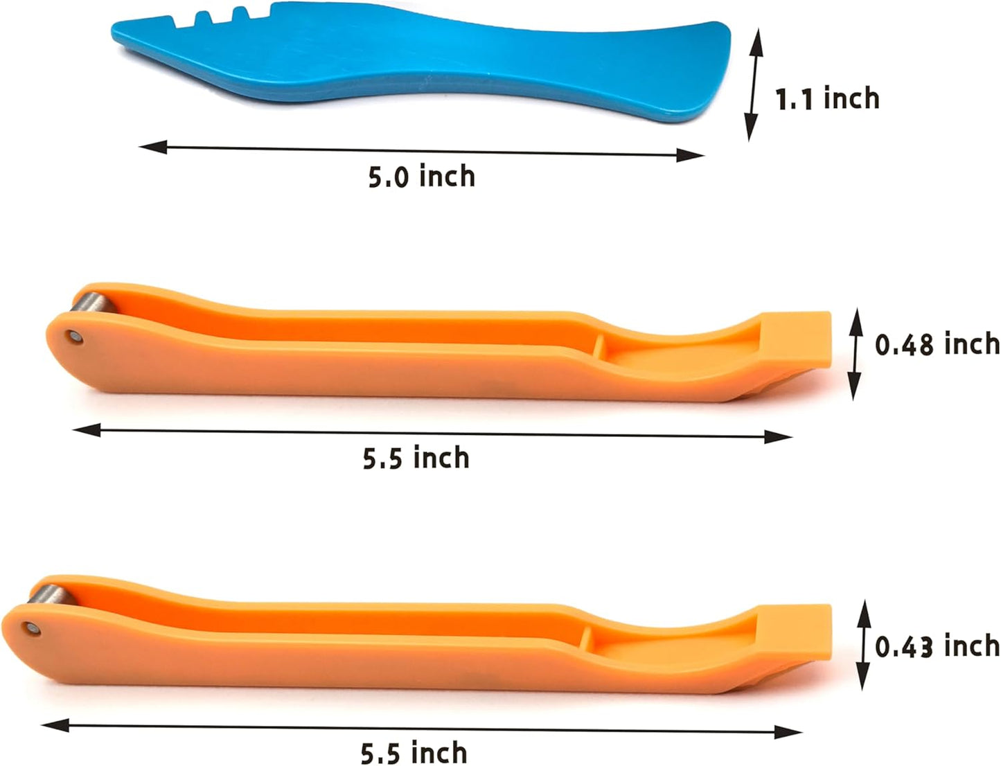 Copper Foil Hand Foiler for Stained Glass, 7/32" and 1/4" Hand Foiler Tool Kits, Orange