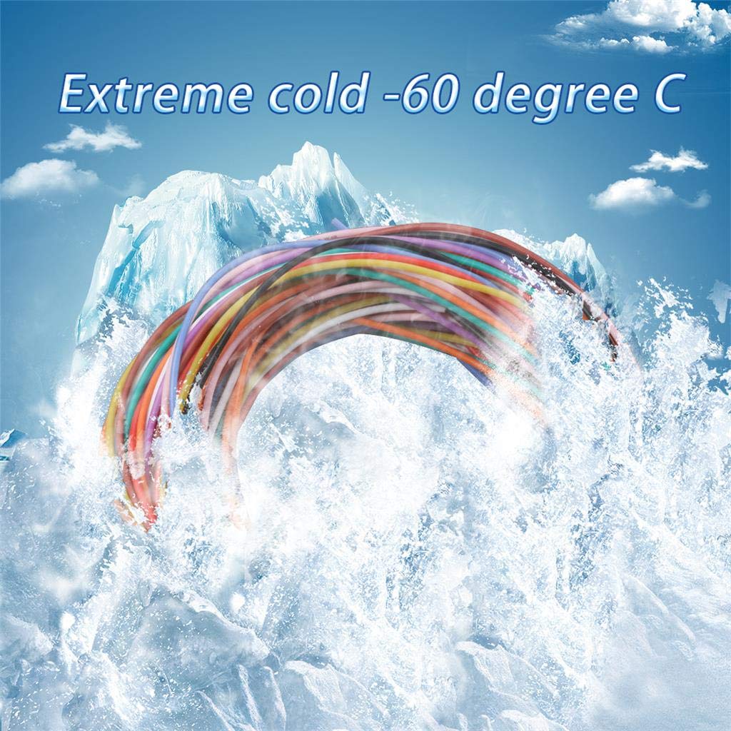 BNTECHGO 26 Gauge Silicone Wire Kit 10 Color Each 5 ft Flexible 26 AWG Stranded Tinned Copper Wire