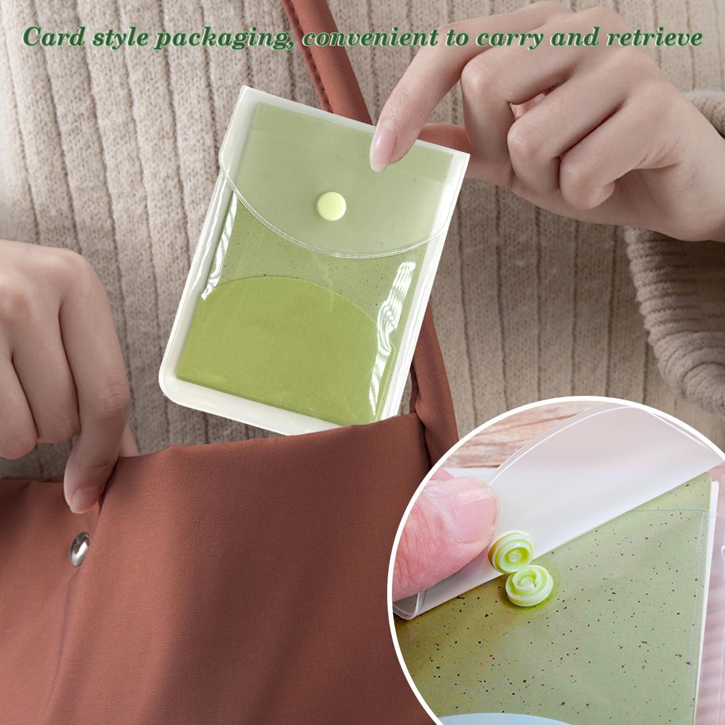 EKIND Oil Blotting Papers Replacement Packs Make Up Pads for Face Shine Control Men Women,Portable Oil Absorbing Tissues for Oily Skin(160 Sheets,Green)