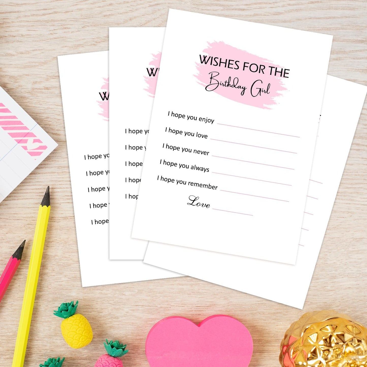 Birthday Party Game - Birthday Party Activity Favor, Set of 20 Games Cards, Birthday Supplies, Activity, Decorations -B01