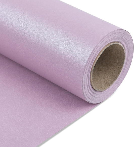 NESCCI Lavender Color Matte Wrapping Paper,Solid Color Pearly-Lustre Paper,Gift Wrapping Paper,Perfect for Wedding,Valentine's Day,Birthday, Christmas,Baby Shower,DIY Bouquet (17 Inches X 32.8 Feet)