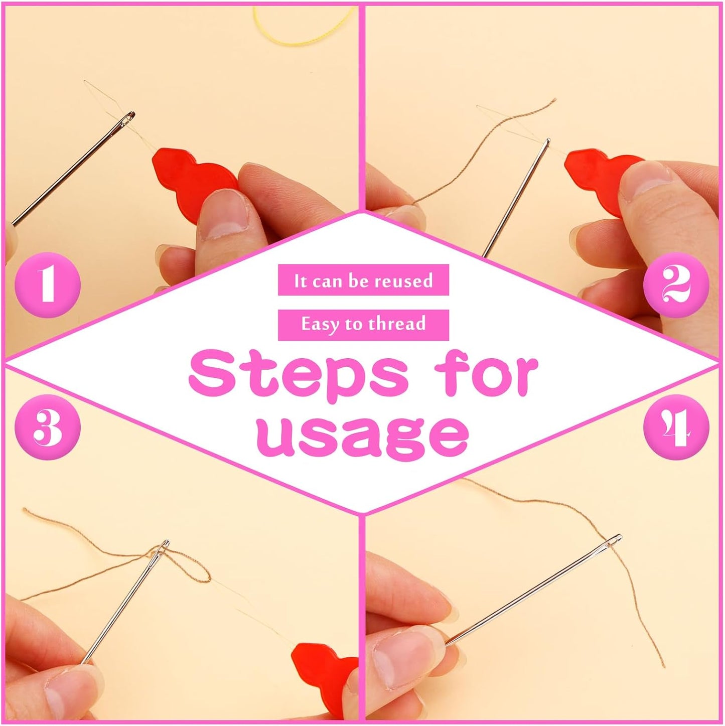 Fedmut Needle Threaders for Hand Sewing Embroidery Needle Threader Tool 20pcs for Hand Sewing, Sewing Machine, DIY Craft Project