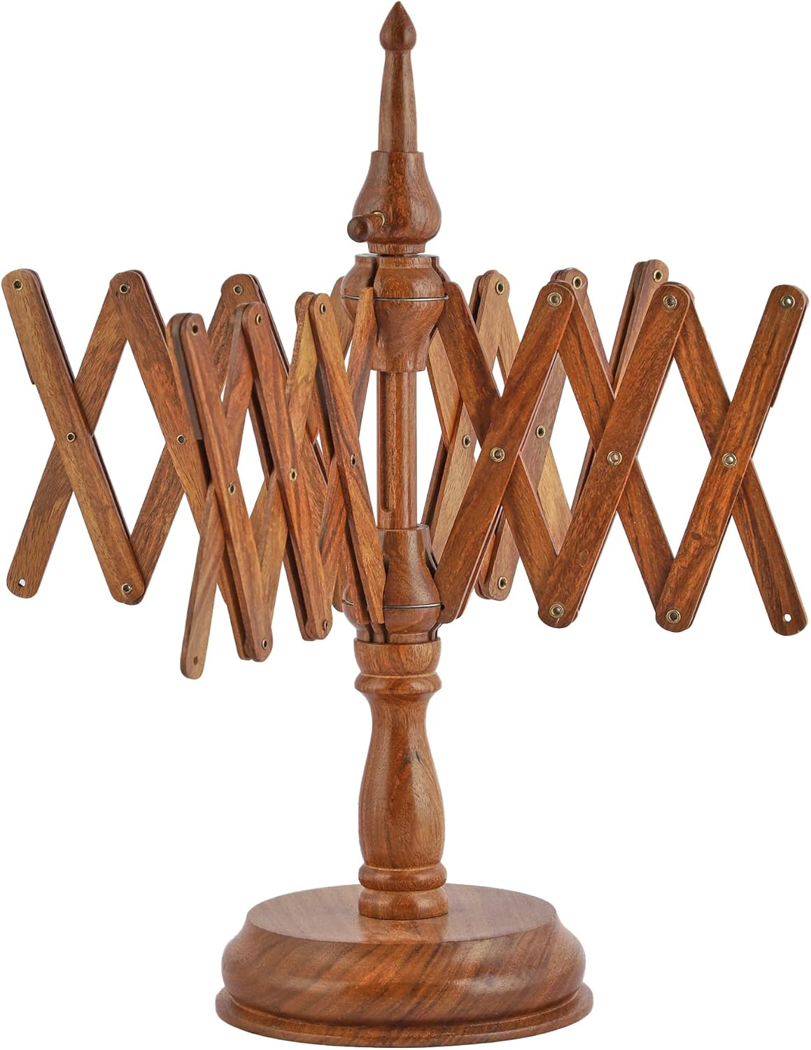 Bhartiya Handicrafts Rosewood Yarn Winder & Swift Combo | Large Capacity 10 Oz Yarn Ball Winder | Perfect for Crocheting, Knitting & DIY Craft Projects