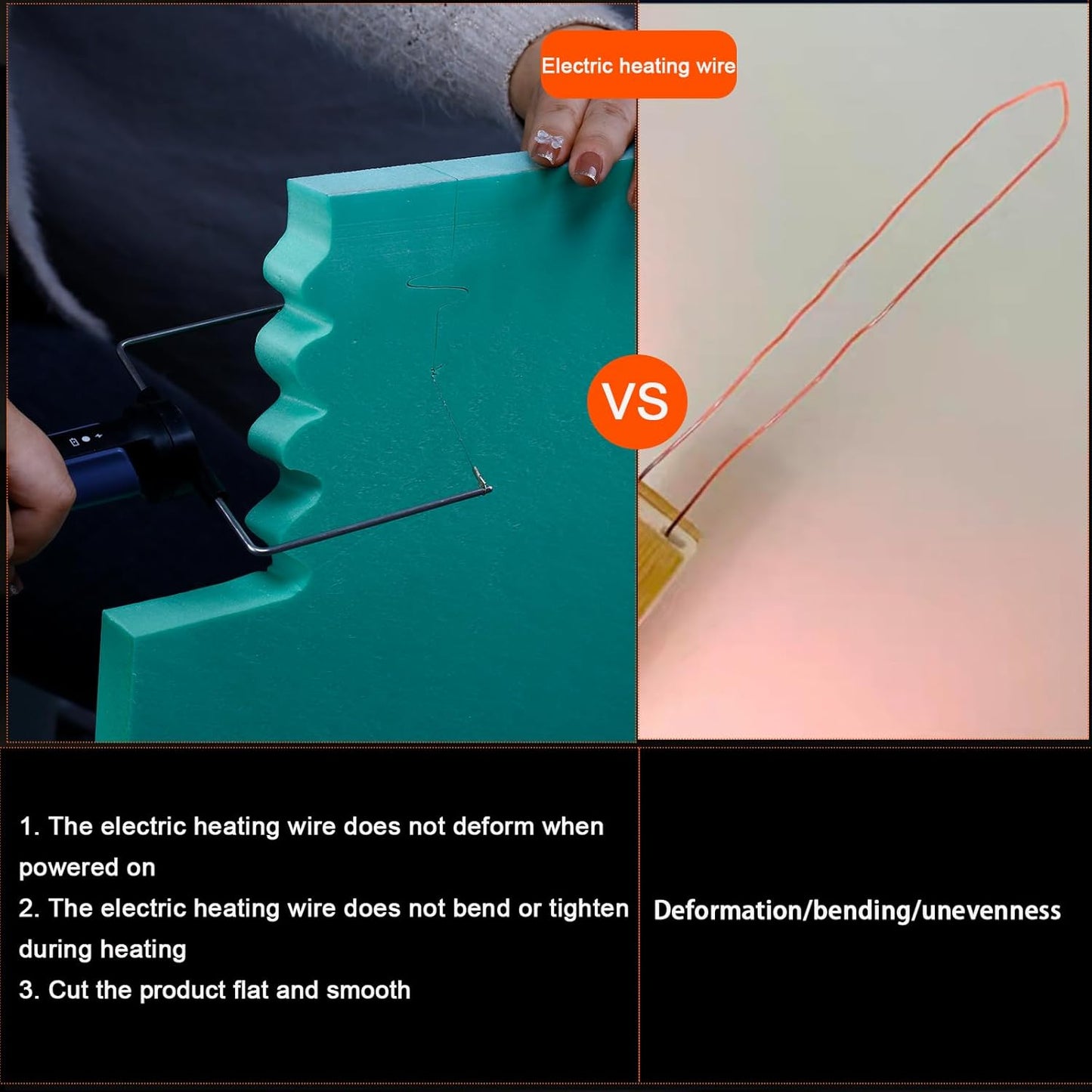 3 in 1 Hot Wire Foam Cutter Kit, Blue Foam Cutter Electric Foam Cutting Tool, Heated Foam Carving Knife Kit