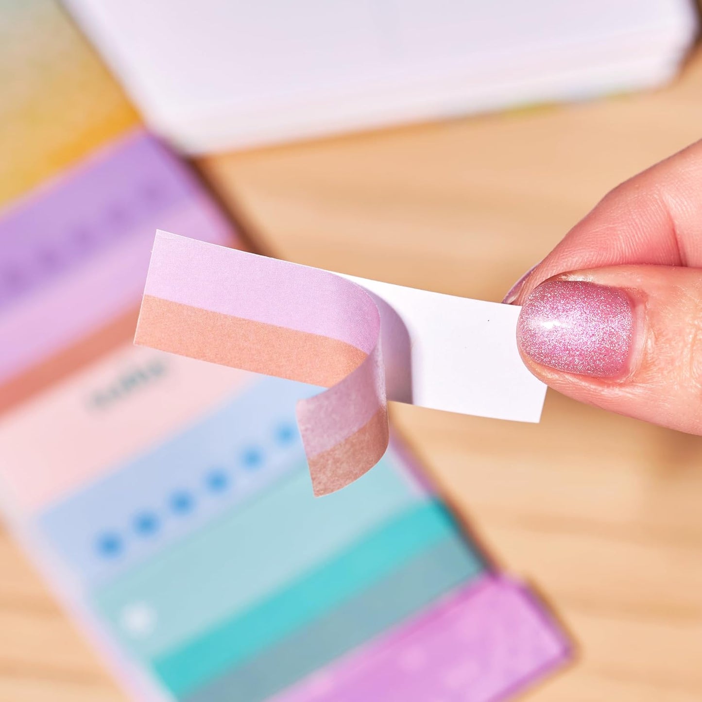 Erin Condren Colorful Washi Tape Sticker Pack | Set Reminders, Goals, and Tasks, in Style. 6 Designs, 10 Stickers Each, 60 Washi Strips Total