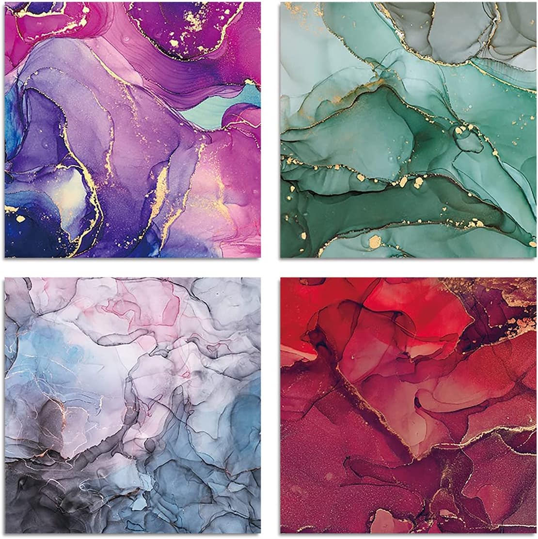 YASMEN Scrapbook Paper Pad 6×6, Marbled Pattern Watercolor Paper, 24 Sheets Single-Sided Colorful Cardstock Paper, Craft Card Making Paper Pack Scrapbooking Journal Supply Designer Art Paper Pad