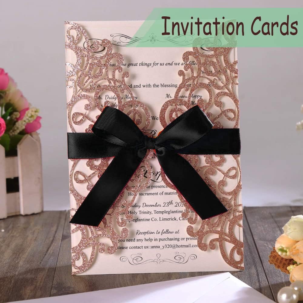 5/8" Width x 100 Yards Satin Ribbon, Black Ribbon Perfect for DIY Craft, Bows, Gift Wrapping, Flower Bouquet, Valentine's Day, Christmas and Halloween Party Decoration