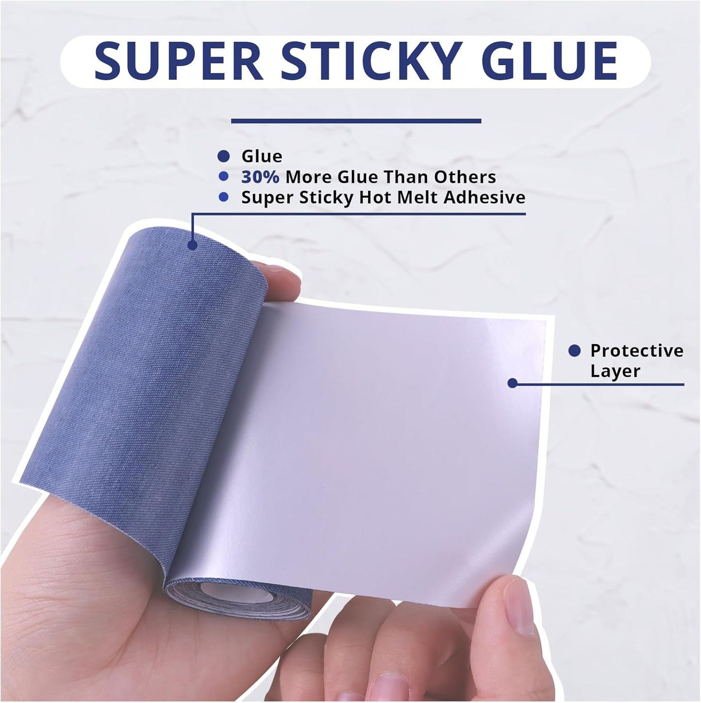 HTVRONT Iron on Patches for Clothes, 3"x60" Iron on Patches for Jeans, Jean Patches,Black Denim Patches for Inside Jeans & Clothing Repair