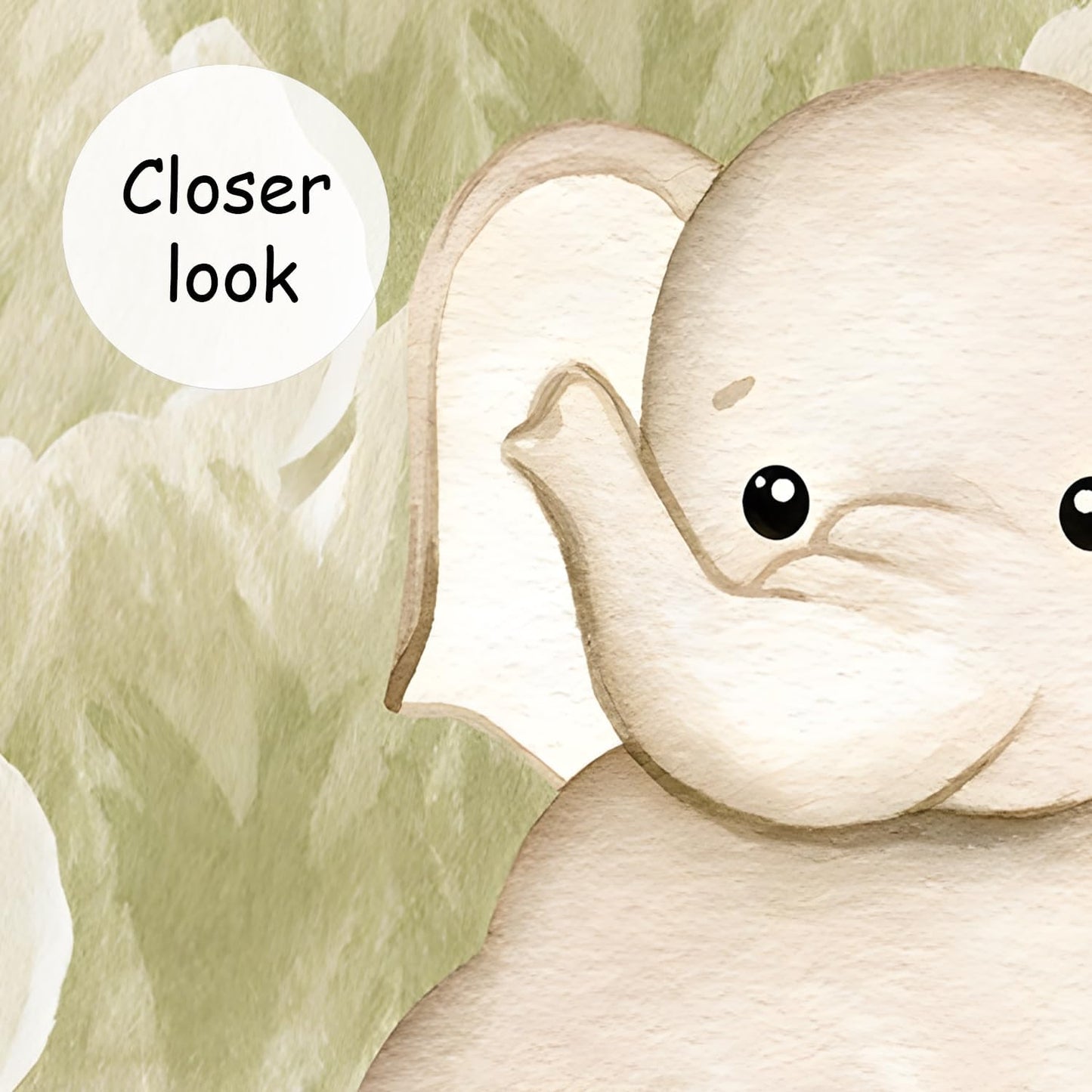 AFZEVEB-Safari Wallpaper Watercolor Animal Nursery Wall murals for Kids Room 136"x96"(Not Peel and Stick)