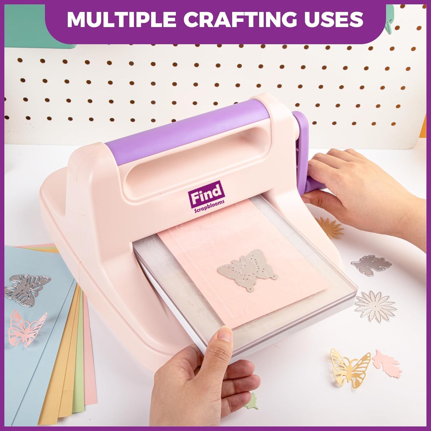 Die Cut Machine,Manual Embossing Machine for Cardmaking,Scrapbooking with Gift Box,6in Openning