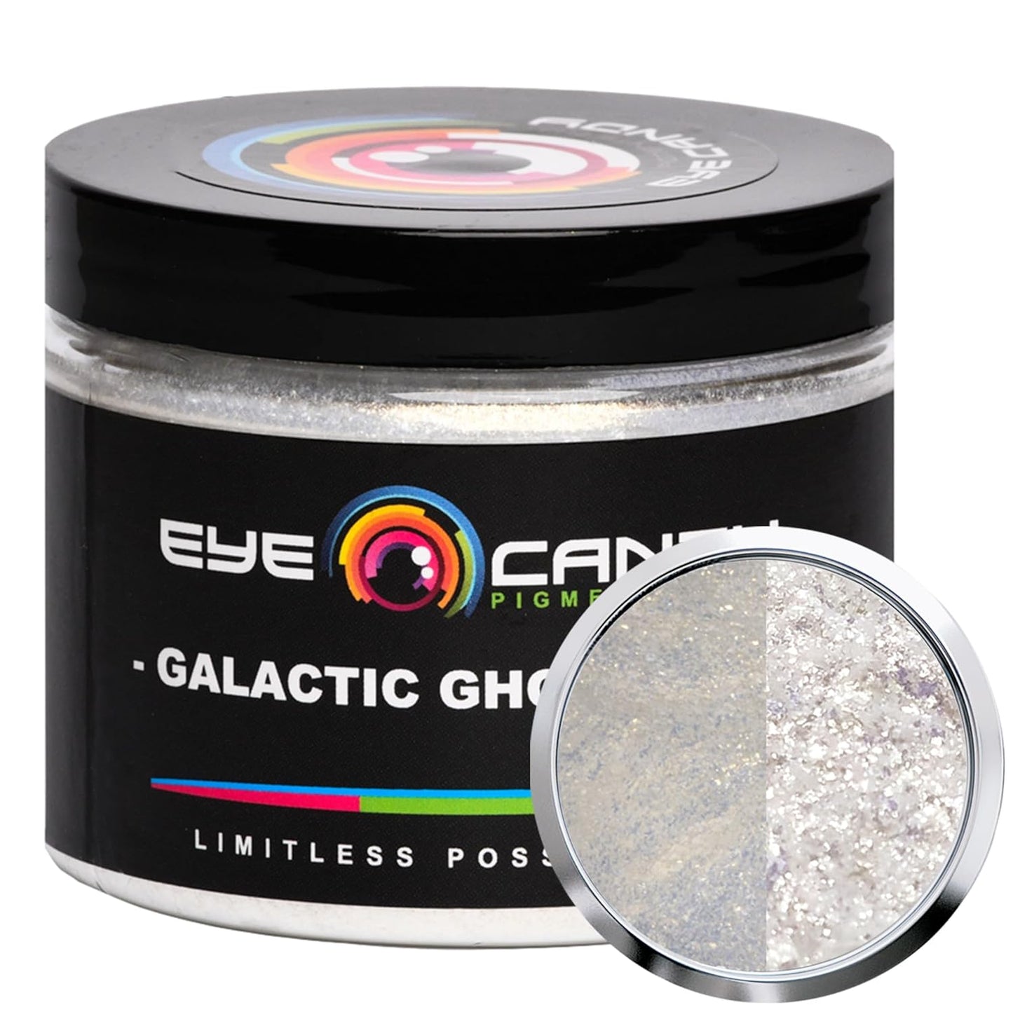 Eye Candy Pigments Premium Ghost Mica Powder - Galactic Ghost Gold (50gr) - for Epoxy, Resin, Soap, Paint, Woodworking, Acrylic Pouring, Bath Bombs, Fishing Lures - DIY Arts and Crafts Additive