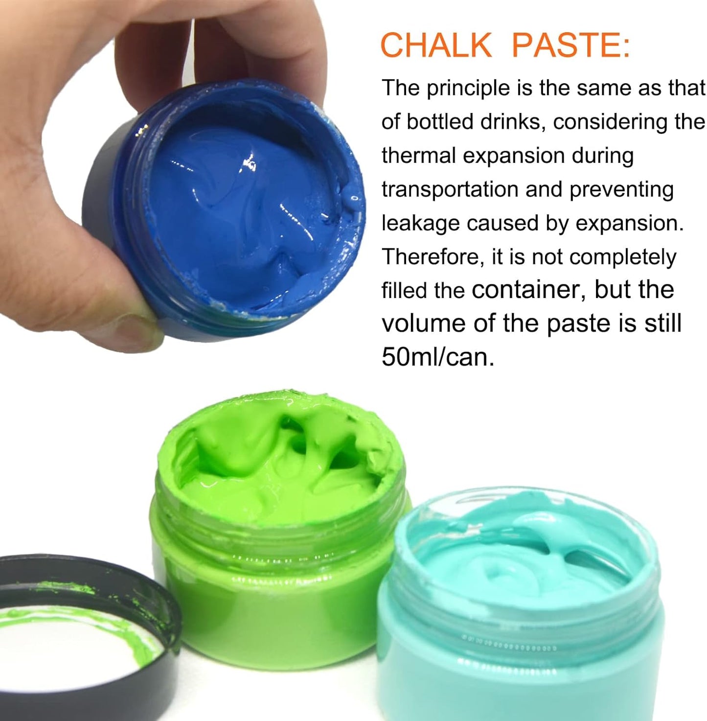 6PCS Chalk Paste with 3 Mini Squeegee, Screen Printing Ink, Chalk Paste for Stencils, Reusable Self-Adhesive Stencil Paste Starter Kit, Handmade DIY Home