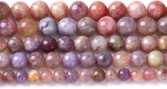 45pcs 8mm 5A Natural Pink Tourmaline Stone Beads Round Loose Spacer Healing Energy Beads for Jewelry Making DIY Bracelets Necklaces 15" (8mm, Pink Tourmaline)