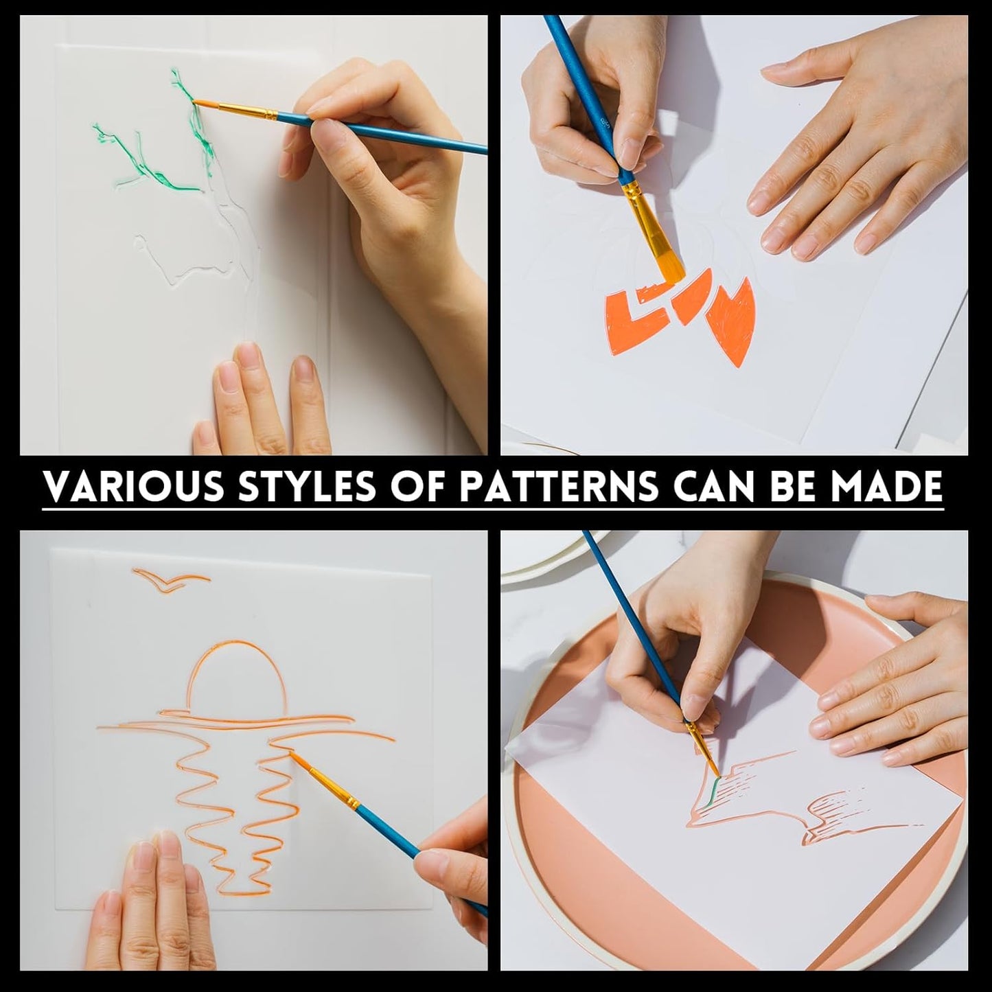 Frienda 12 Inches x 80 ft 6 Mil Rolls Blank Stencil Sheets Acetate Sheets Clear Template Material Reusable Acetate Rolls for Crafts Stencil Paper Vinyl for Cutting Machines(Translucent)