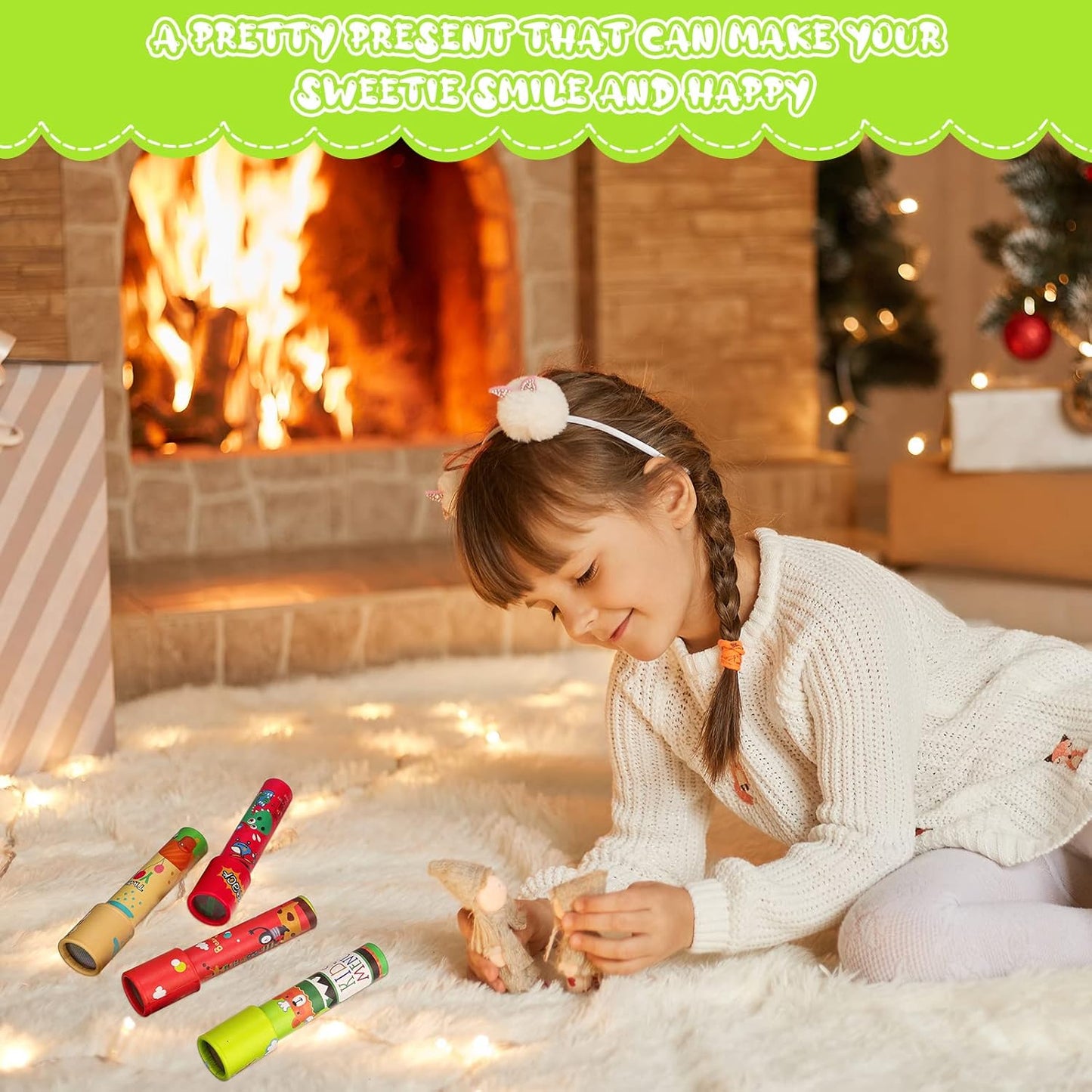 CHENGU Classic Kaleidoscope Return Gifts for Kids Birthday, Educational Toy for Classroom School Return Gifts, Party Favor, Gift Bag Filler, Carnival Prize and Stocking Fillers(Double Style)