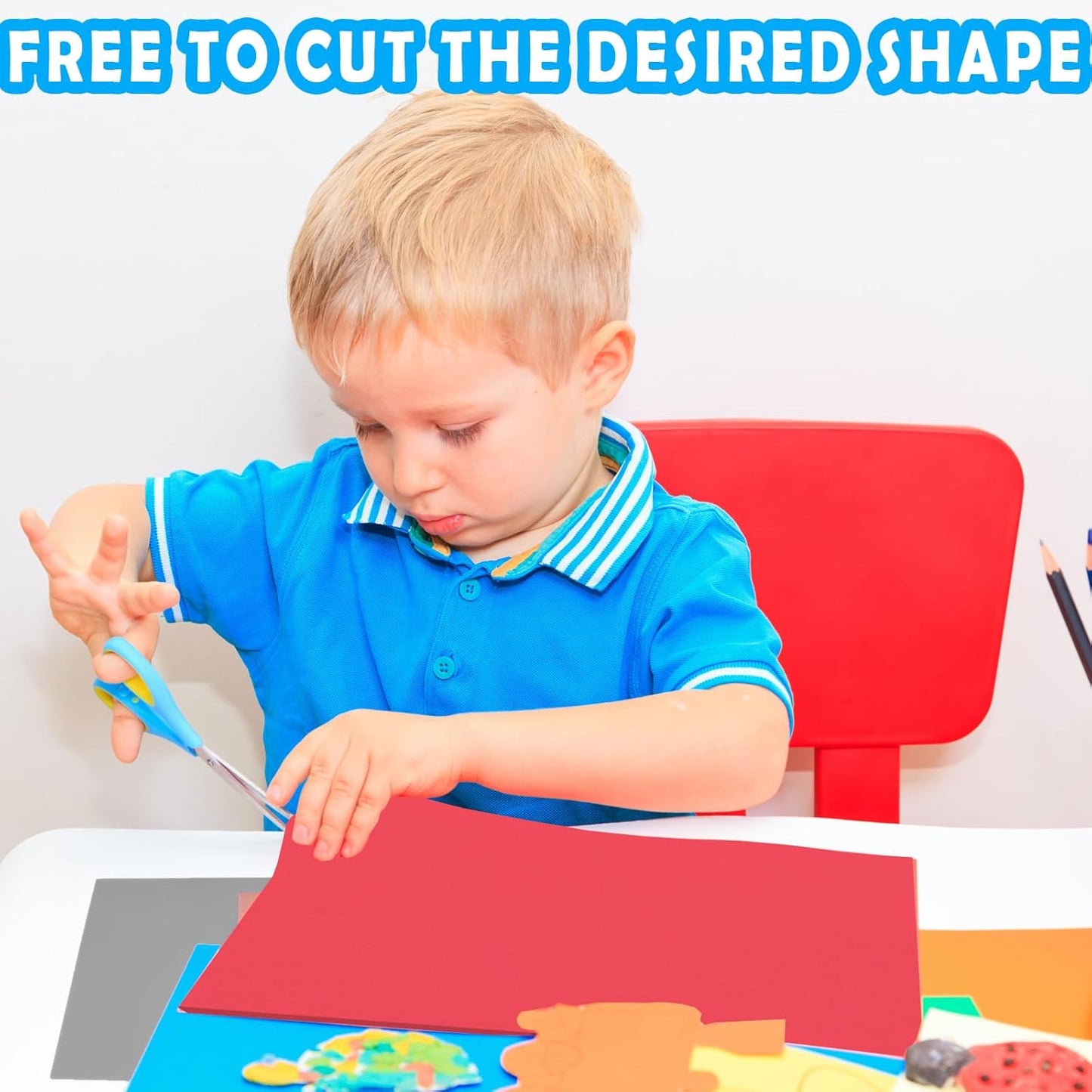 QIDIWIN EVA Foam Craft Sheets - 9x12 Inch 2mm Thick Versatile Non-Adhesive Foam for DIY, Cosplay, Scrapbooking, Classroom Projects - Durable, Flexible, Perfect for Crafting, 12 Pack(White)